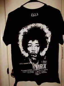 Hollywood Legends Jimi Hendrix Ladies medium Black Short Sleeve T-Shirt. - Picture 1 of 2