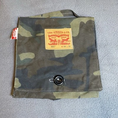 Levis Handmade Green Camo Denim Tote HandBag 9x9 4 Pocket - Image 1 of 4