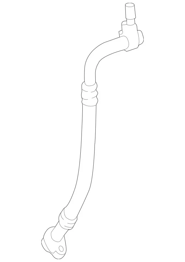 Genuine Mercedes-Benz A/C Refrigerant Suction Hose 166-830-14-15 - Image 1 of 1