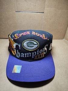 Vintage Super Bowl XXXI 31 Green Bay Packers Champions Hat Logo Athletic 1997 - Picture 1 of 7
