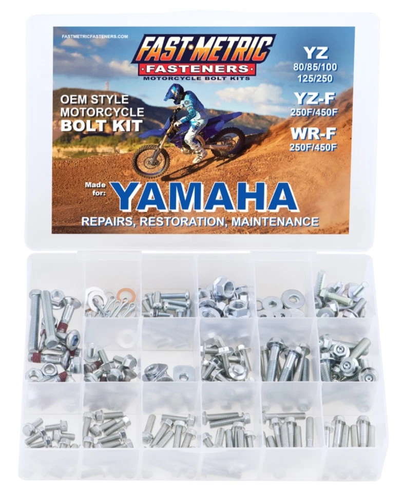 250pc BOLT KIT FOR YAMAHA YZ YZF WR  80 85 125 250 250F - Image 1 of 4