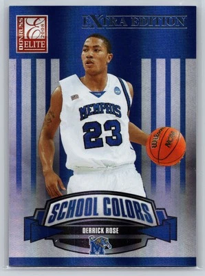 2008 Donruss Elite Extra Edition Derrick Rose Rookie School /1500 #SC-9 1780 - Image 1 of 2