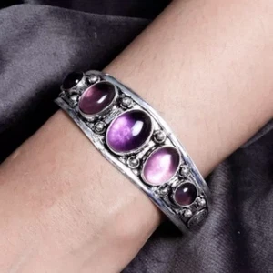 Brazalete Brazalete Ajustable Amatista\ Brazalete Protección \ Brazalete Minimalista~ - Imagen 1 de 4