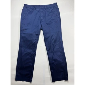 Bonobos Men's "Monday" Blue Slim Straight Chino Pants - Size 33x28 (34x28) - Picture 1 of 6