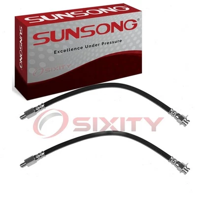 2 pc Sunsong Front Brake Hydraulic Hoses for 1965-1968 Checker Aerobus Hoses us - Image 1 of 4