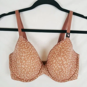 Sujetador Victorias Secret Muy Sexy Angelight 32DD Forrado Cobertura Perfecta Leopardo Bronceado - Imagen 1 de 12