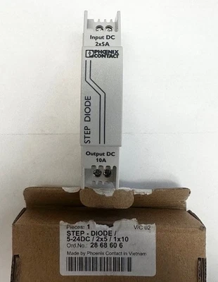 Módulo redundante Phoenix Contact STEP-DIODE/5-24DC/2X5/1X10 2868606 Foto 1 de 3