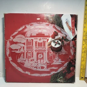 Mikasa NUOVO Germania Vetro Cristallo Natale 17,25 Ovale Canape Piatto SA600349 - Foto 1 di 6