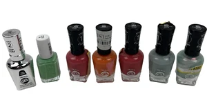NAIL POLISH Lot Of 7 Sally Hansen Miracle Gem + essie 672 256 669 386 101 - Picture 1 of 6