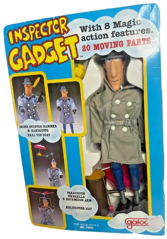 Galoob Inspector Gadget Action Figure with Accessories - 1983 Cover