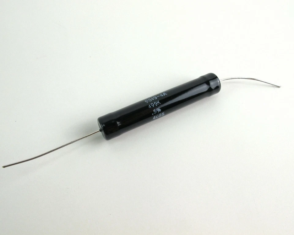 (10) Vamistor 9849-4A Fixed Film Resistors 5905-00-853-0109 499 Kilohms 0.5% - Image 1 of 2