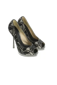 ALEXANDER MCQUEEN peeptoe pumps 37 black - Bild 1 von 5