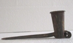 MINERS CANDLESTICK STICKING TOMMY TWIN CANDLE HOLDER - Picture 1 of 8