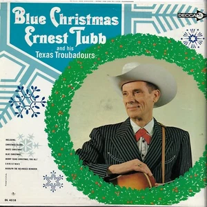 ERNEST TUBB blue christmas U.S. DECCA LP DL-4518_orig 1964 MONO near mint - Picture 1 of 4