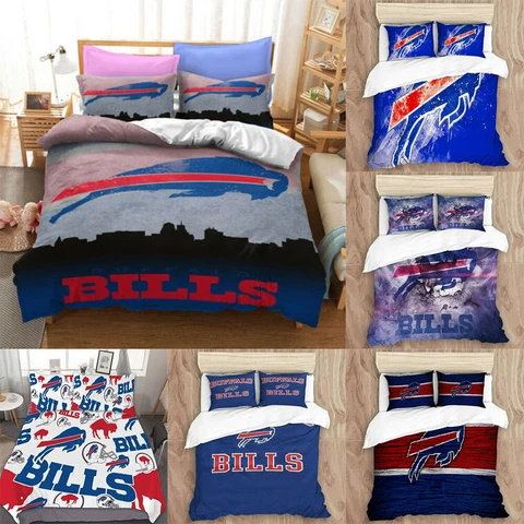 Buffalo Bills 3 PieceS Comforter Cover Bedding Set Duvet Cover Pillowcases Gifts Cover