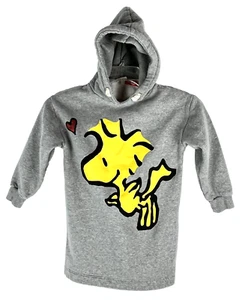 Peanuts Woodstock Tweety Hoodie Sweatshirt Kids Size 7 Zara Kids Gray - Picture 1 of 13