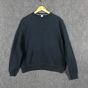 C9 by Champion Mens Medium Blank Pullover Sweatshirt Black Fleece Crew Neck - Picture 1 of 11