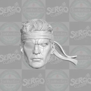 Punisher v2 Frank Castle custom head for 1:10 1:12 1:18 1:6 action figures - Picture 1 of 1