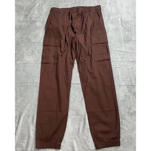 Hurley Pants Medium Men’s NWT Cargo Jogger Relaxed Ripstop Hickory Brown - Picture 1 of 8