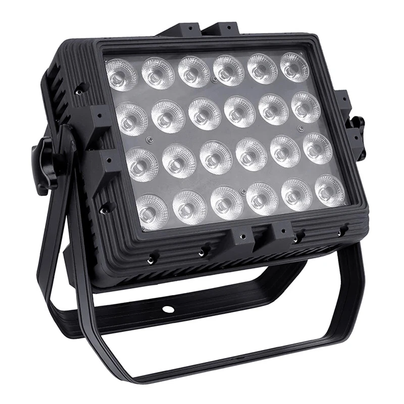 Outdoor 24pcs*10W RGBWA UV 6 in 1 LED stage lighting waterproof par light Park - Image 1 of 4