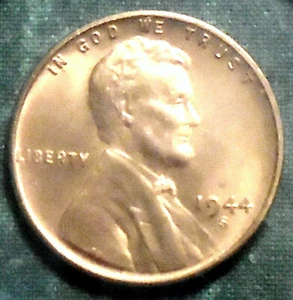 1944 S Wheat Cent BU FuLL RED BRILLIANT UNCIRCULATED San Francisco WWll -STORE! - Picture 1 of 3