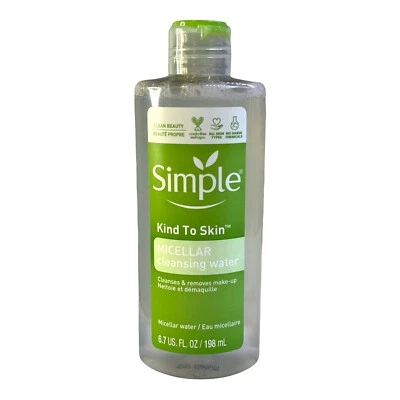 Água de limpeza micelar Simple Kind To Skin 6,7 fl oz. - Imagem 1 de 3