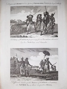 Costumi Nativi Del Congo, Esecuzione, Africa /Thomas Banks Acquaforte 1790  - Imagen 1 de 4