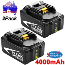 2x For Makita BL1840B BL1850B 18V 4.0Ah Rechargeable Lithium Battery w/Indicator