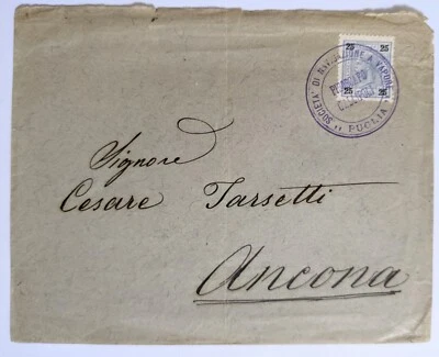 Societa' Di Navigazione A Vapore Puglia:S.S. Gallipoli--Ancona/AT 25-H./'99-'00s - Image 1 of 2