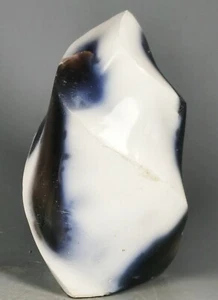 Natürlicher schöner blauer Orca Achat Flamme Reiki Stein Heilung - Bild 1 von 12