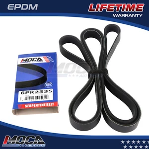 Cinturón Serpentine apto para Chevrolet Ford GMC Mercury 2.3 3.0 3.8 4.0 4.6 7.4L 6PK2335 - Imagen 1 de 12