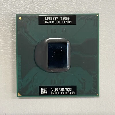 Intel Core Duo CPU 1.6 GHz 2MB 533 Mhz T2050 Mobile Laptop CPU Processor SL9BN - Image 1 of 3