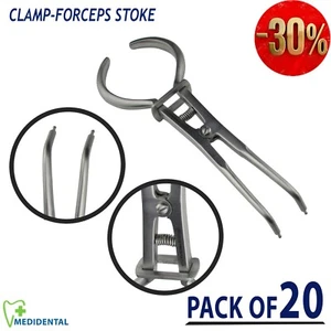 KLEMME-ZANGE STOKE Gummi Dam Instrumente Pinze Klemmen Gomma Diga 20er Pack - Bild 1 von 5