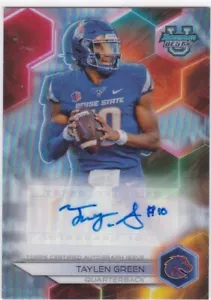 Taylen Green Auto 2023 Bowman Best RC Rookie Arkansas - Foto 1 di 1