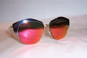 NEW CHRISTIAN DIOR MIRRORED/S I29-UZ VIOLET/RED MIRROR SUNGLASSES AUTHENTIC - Picture 1 of 8