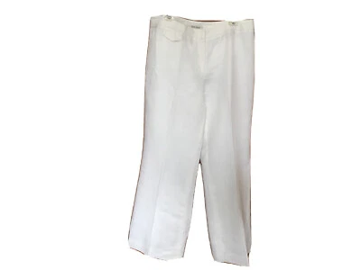 Белые брюки брюки брюки White House Black Market Legacy женские размер 14 расклешенные - Изображение 1 из 4