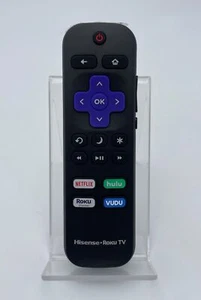 Hisense ROKU TV REMOTE CONTROL RC-ALIR HU-RCRUS-21G NETFLIX VUDU HULU ROKU CH - Picture 1 of 5