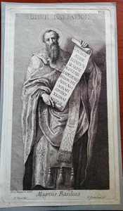 1775 ACQUAFORTE SAN BASILIO INCISORE FRANCESCO BARTOLOZZI DA DOMENICO ZAMPIERI - Picture 1 of 4
