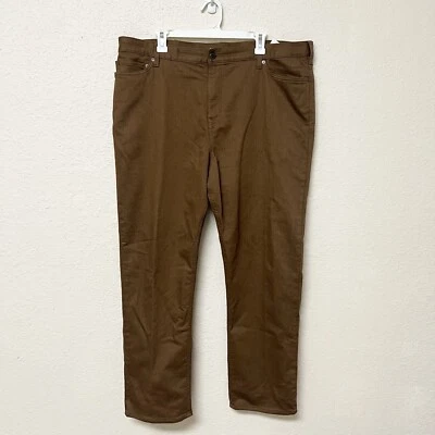 Pantalones Banana Republic Talla 40x32 Calce Ajustado Elastizados Marrón The Traveler Foto 1 de 4