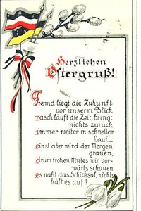 16219 AK Saludo De Pascua Con Campanillas De Pascua Banner De 1915 - Imagen 1 de 1