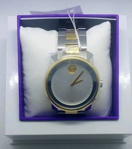 MOVADO UNISEX BOLD LARGE ANALOG QUARTZ 43mm UHR 3600431 EDELSTAHL GOLD - Bild 1 von 6