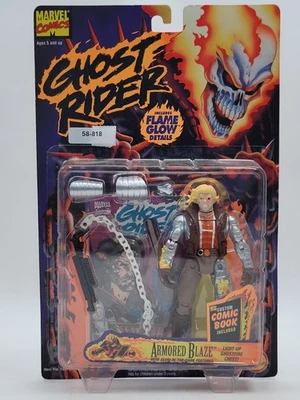 TOYBIZ MARVEL GHOST RIDER ARMORED BLAZE SIN USAR, EN CAJA 1996 Foto 1 de 4