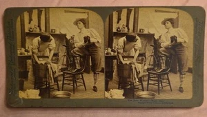 Underwood & Underwood StereoView The New WOMAN Wash Day - Bild 1 von 3