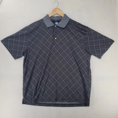 PGA Tour Polo Shirt Mens XL Plaid Golf Performance Lightweight Athletic - Image 1 of 4