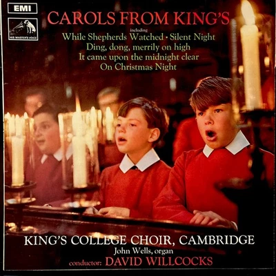 Kings College Choir Cambridge, Wells, Willcocks ‎– UK 1969 LP:Carols From King's Foto 1 de 3