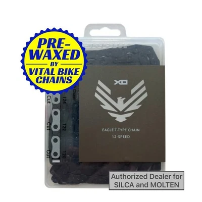 Cadena tipo T SRAM X0 12 velocidades - cera SILCA/FUNDIDA/CERÁMICA VELOCIDAD - Imagen 1 de 4