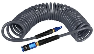 Heavy Duty Polyurethane Recoil Air Hose 1/4 in x 25 ft, Lightweight, Flexible... - Picture 1 of 7