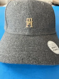 TOMMY HILFIGER CAP-MID GREY MELANGE WOMENS ONE SIZE FITS ALL - Picture 1 of 9