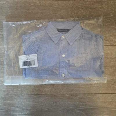 Camisa Janie And Jack Boys The Cotton Gasa Talla 3 Azul  Foto 1 de 2