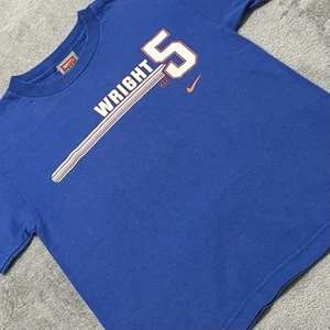 New York Mets Shirt Mens S Blue David Wright #05 Vintage MLB Nike Team Tee - Picture 1 of 16